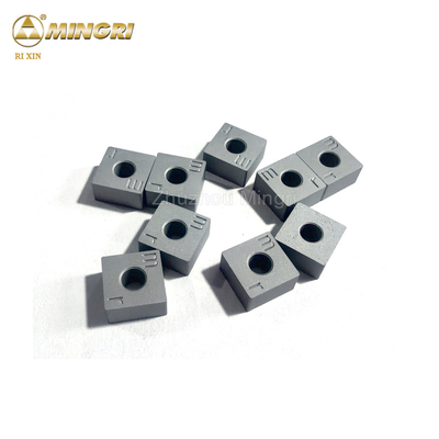 12.7x12.7x6.5 Tungsten Carbide Inserts HRA 85-90.5 Được trang bị trên cưa dây chuyền cho máy cắt đá