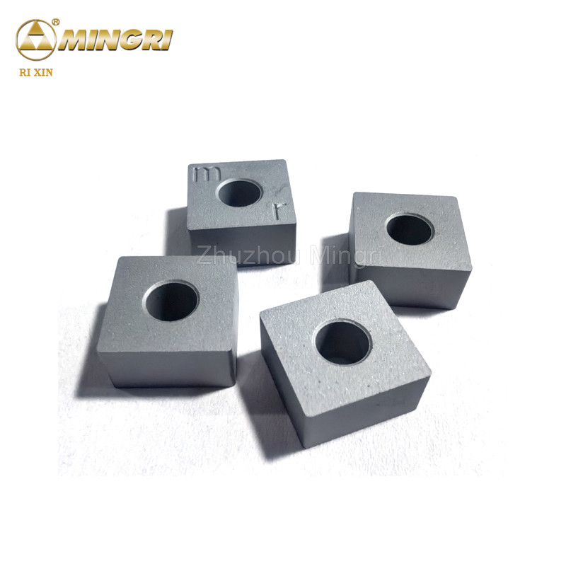12.7x12.7x6.5 Tungsten Carbide Inserts HRA 85-90.5 Được trang bị trên cưa dây chuyền cho máy cắt đá