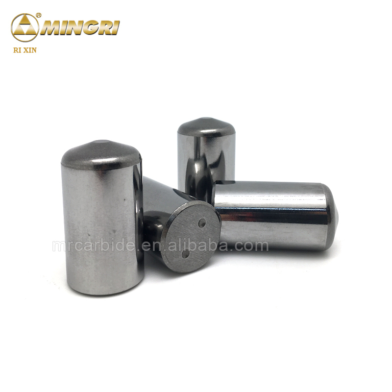 Ghim HPGR bằng Tungsten Carbide nguyên chất 100% được chứng nhận ISO 9001:2000 với đầu bán cầu cho con lăn nghiền áp suất cao